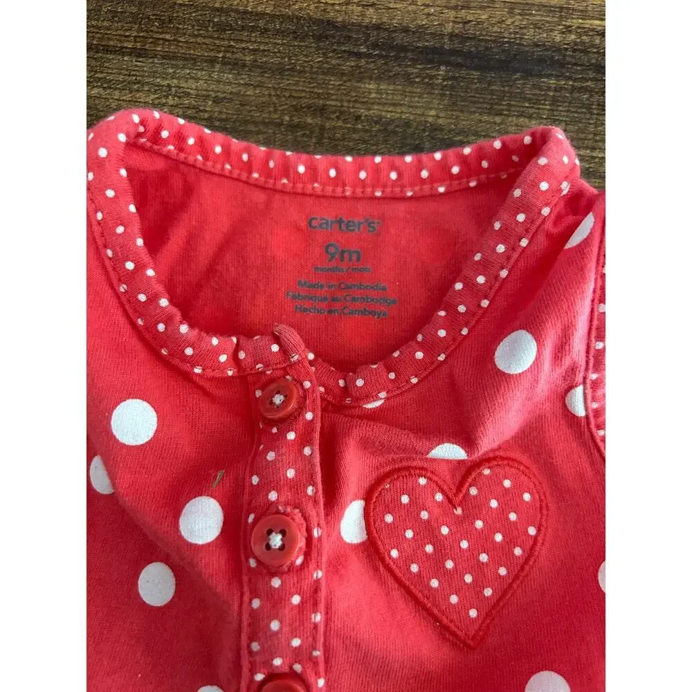 CARTER’S Just One You Girl’s Rompers - 3 separate Rompers / Size: 9 Months